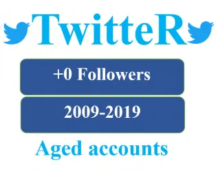 Twitter aged 2009-2019 +0 Followers + auth_token + firstmail included + 2FA